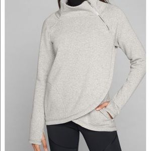 Athleta Cozy Karma Asym Pullover - M
